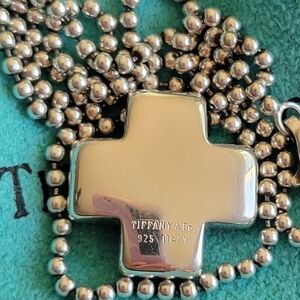 Tiffany & Co. Silver Cross Pendant Necklace